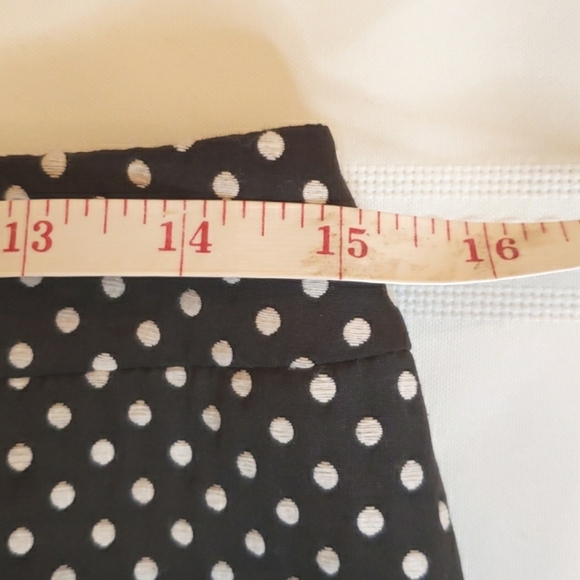 Jacob Black & White Polka-dot Skirt 8 EUC - Picture 6 of 9